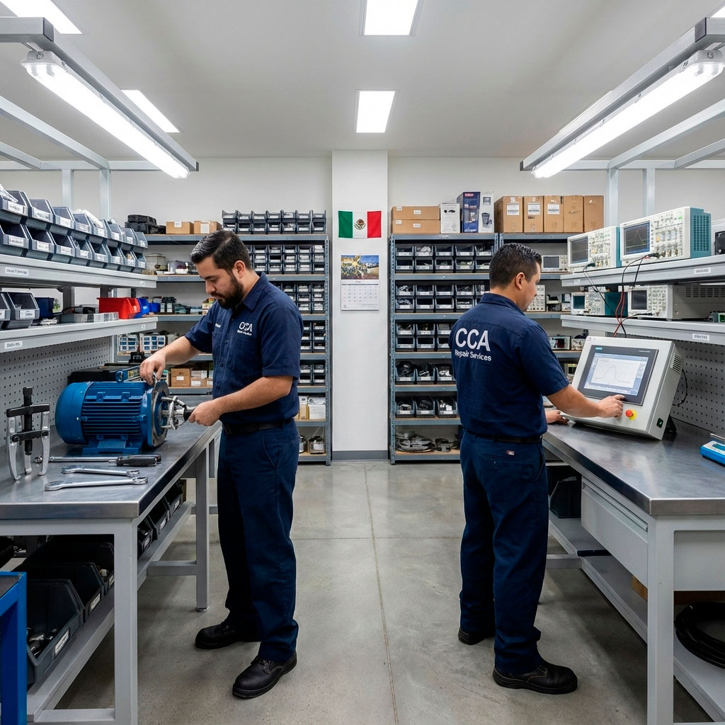 Reparación de equipos industriales en sitio o taller