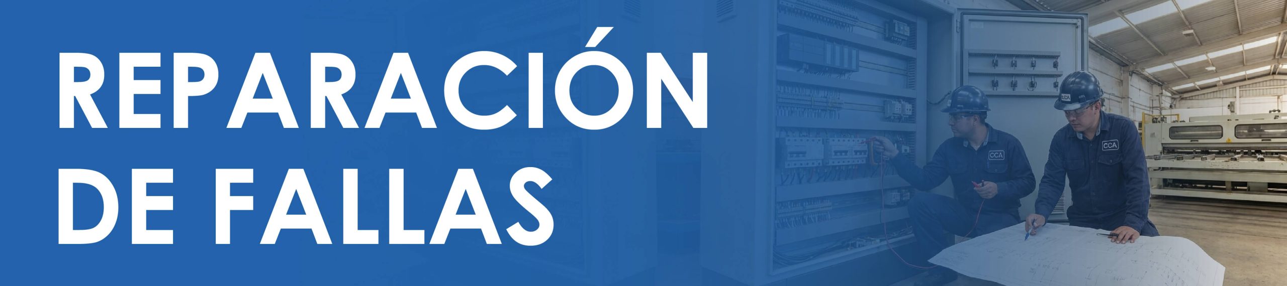 Reparación de fallas en equipos industriales