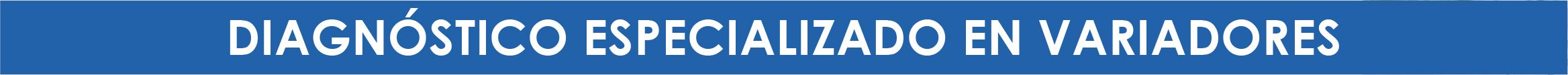 Diagnóstico especializado en variadores